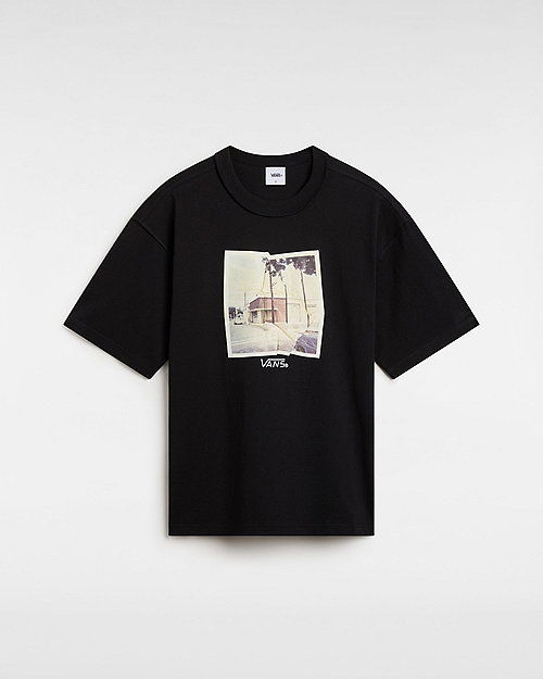 Tričko Vans Premium Broadway Short Sleeve T-shirt (black) Men Black, Size L Čierna | VN000HQ8BLK, 0
