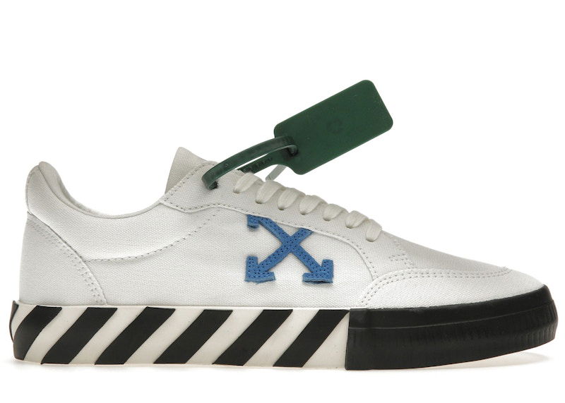 Tenisky a topánky Off-White Low Vulcanized Canvas White Blue Biela | OMIA085F22FAB0010145, 0