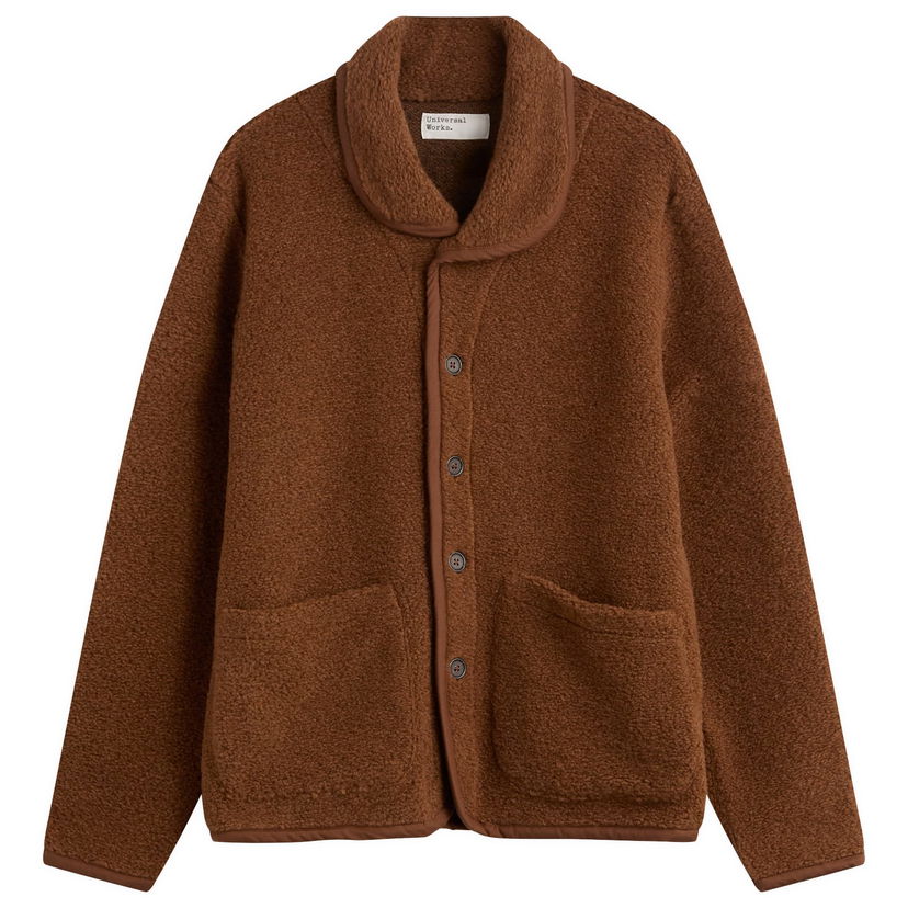 Bunda Universal Works Universal Works Alvar Fleece Lancaster Jacket Hnedá | 33703-CMN