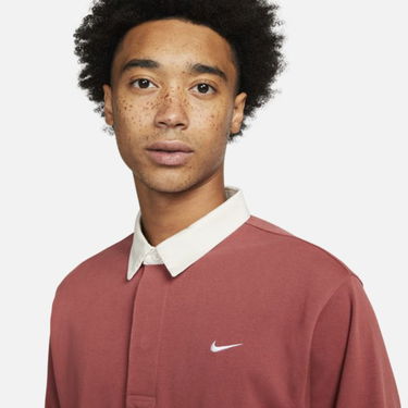 Polo tričko Nike Solo Swoosh Rugby Top Červená | DQ5221-691, 3