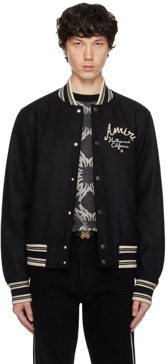 Bomber bunda AMIRI AMIRI Hollywood Bomber Jacket Čierna | AMOUVY1010, 0