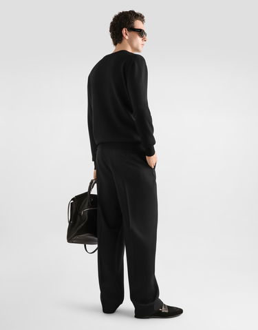 Sveter Dolce & Gabbana Embroidered Crest Virgin Wool Cardigan Čierna | GXV01ZJDVG7N0000, 2