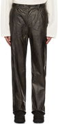 Feng Chen Wang Faux-Leather Trousers
