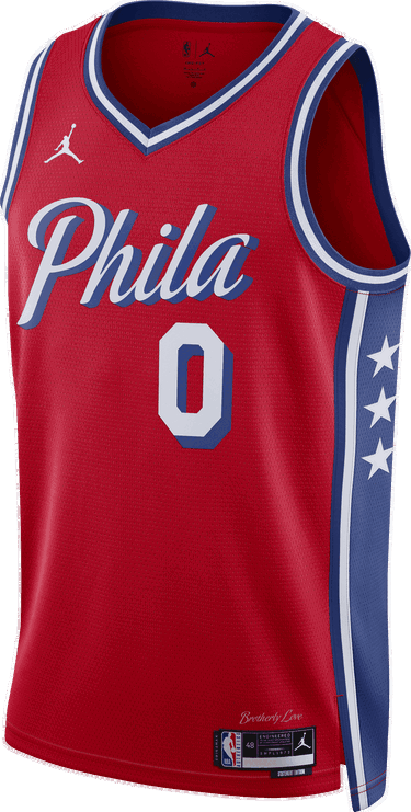 Dres Jordan NBA Philadelphia 76ers Statement Edition Swingman Jersey Červená | do9539-662, 0