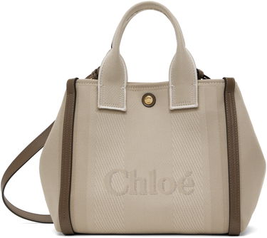 Tote bag CHLOÉ Chloé Small 'Chloé Carry' Tote Bag Béžová | CHC25SS911O65, 0