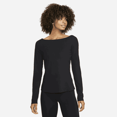 Tričko Nike Yoga Dri-FIT Luxe Top Čierna | DQ6034-010, 0