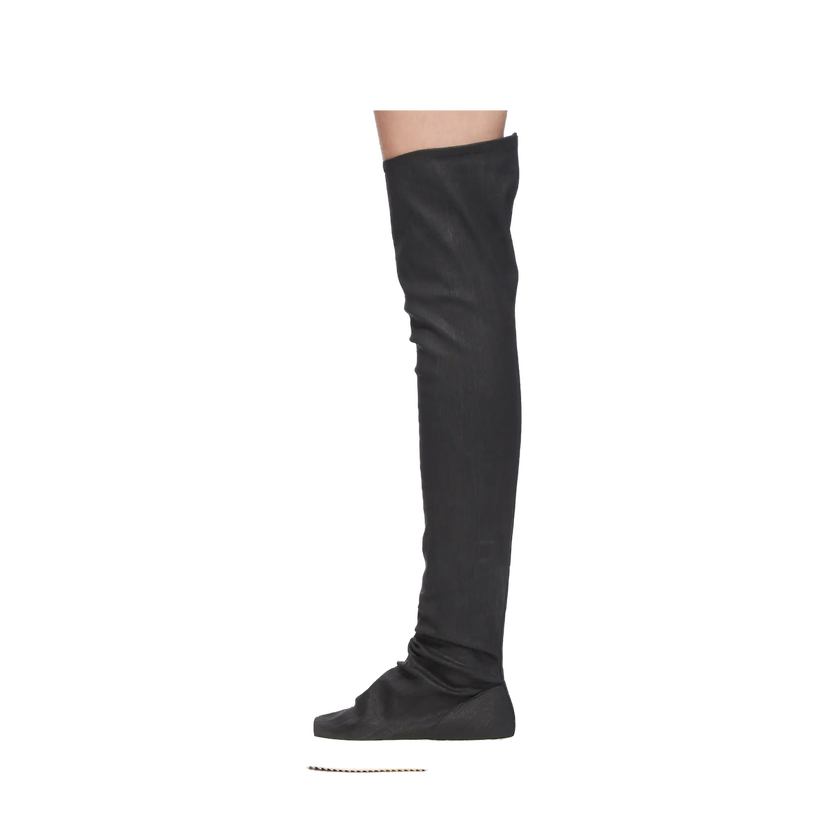 Tenisky a topánky Rick Owens Rick Owens DRKSHDW High Sock Flat Heel Boots Čierna | DS02E7812.SBW