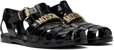 Doplnky Moschino Moschino Jelly Lettering Logo Sandals Čierna | MA16501G1M M20 000, 3