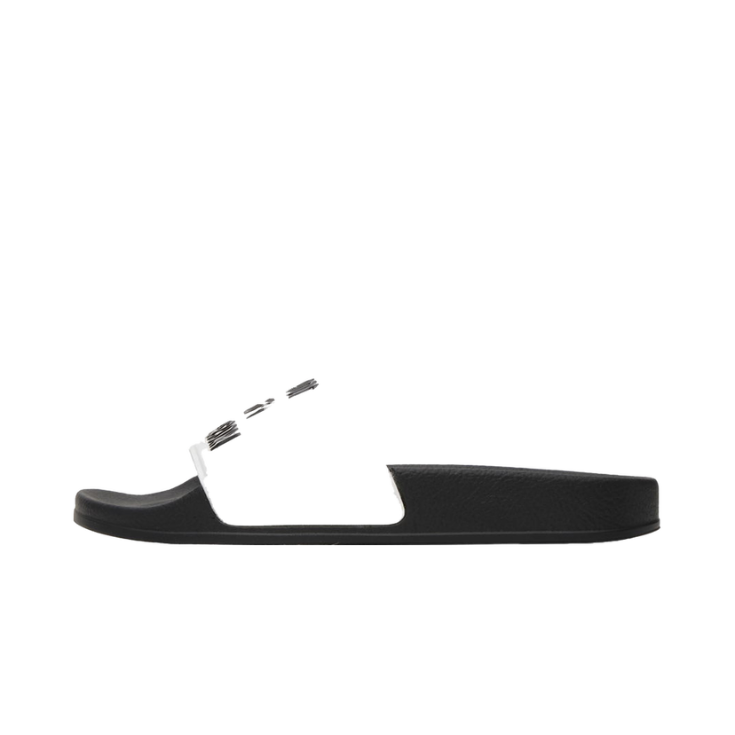 Tenisky a topánky Moschino White & Black '100% Pure ' Pool Slides Biela | MB28292G1LG18100