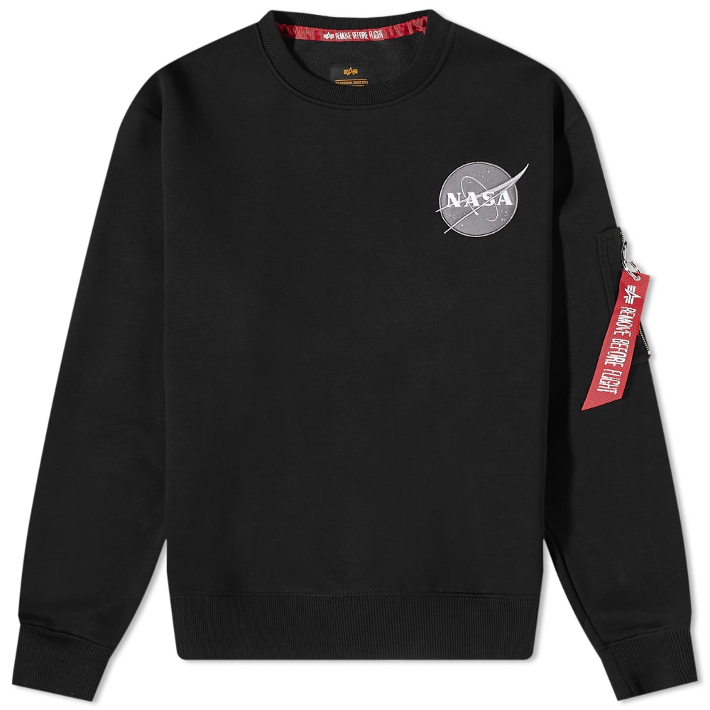 Mikina Alpha Industries Space Shuttle Crew Sweat Čierna | 178307-03, 0
