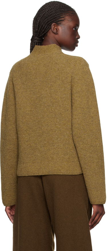 Sveter LEMAIRE Lemaire Cropped Ribbed Cardigan Hnedá | TO1134 LK085, 2