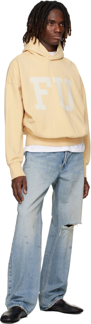 Mikina Fear of God 'Educate' Relaxed-Fit Graphic Hoodie Žltá | FG25FW12-12111BHF-708, 3