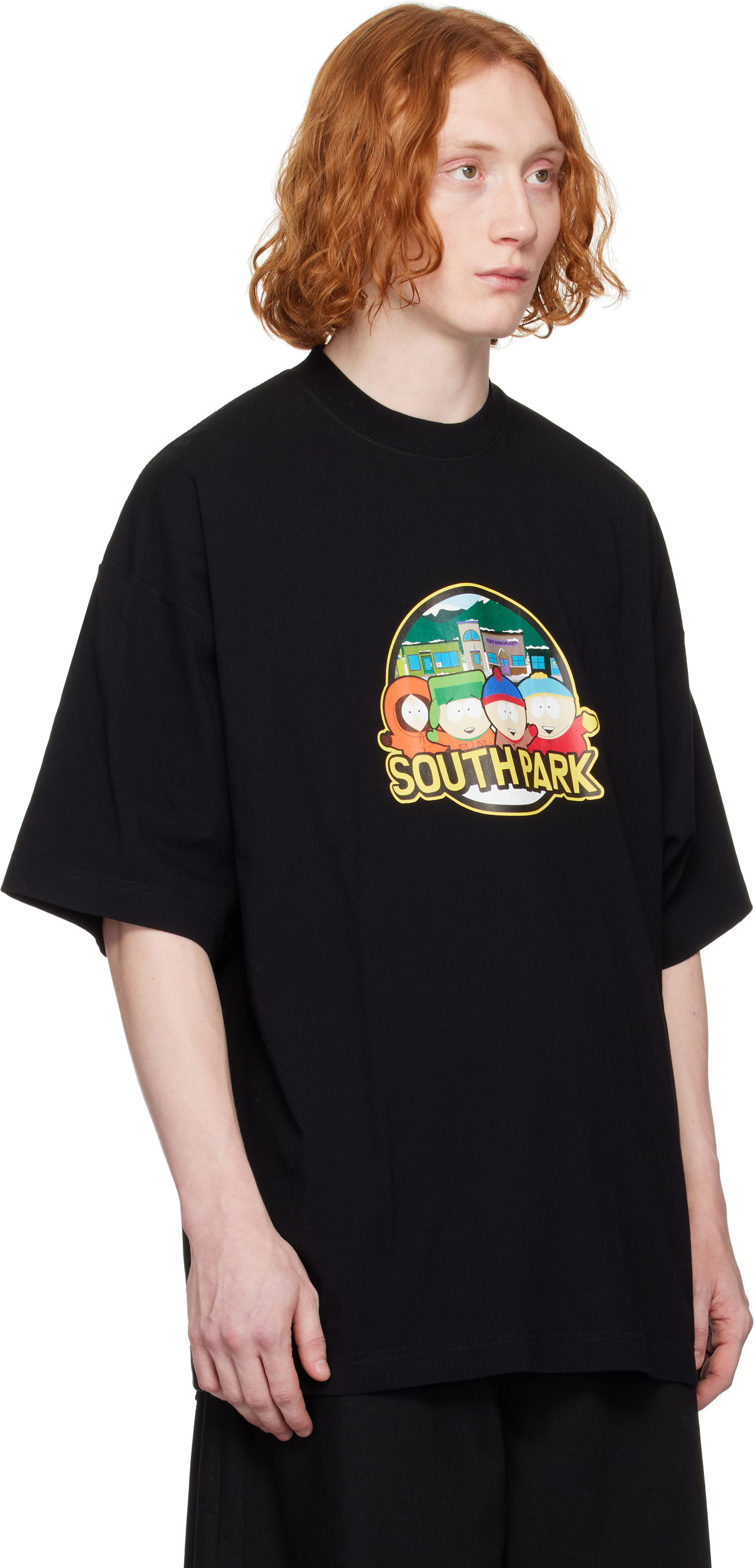 Tričko VETEMENTS Vetements 'South Park' Oversized T-Shirt Čierna | UA66TR610B, 1