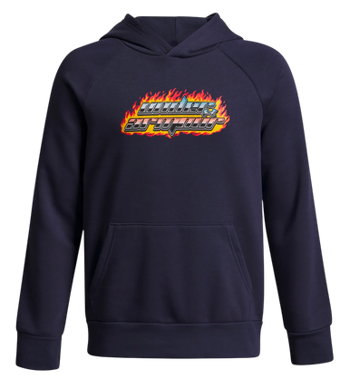 Mikina Under Armour Rival Fleece Flamin Wordmark Hoodie Navy | 6003781-403, 0