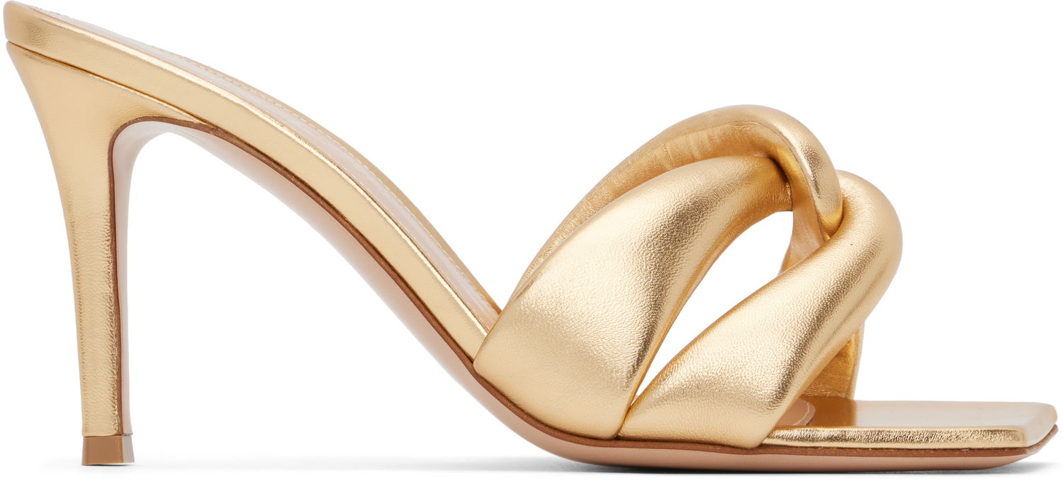 Tenisky a topánky Gianvito Rossi Amour Heeled Mules Metalická | G10012-85RIC-NPS, 0