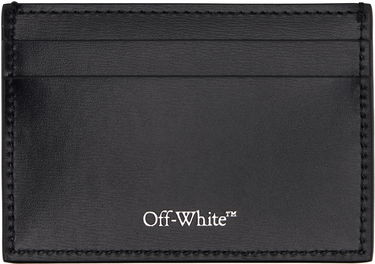 Peňaženka Off-White Off-White Jitney Quote Leather Card Holder Čierna | OWND027C99LEA0021001, 1