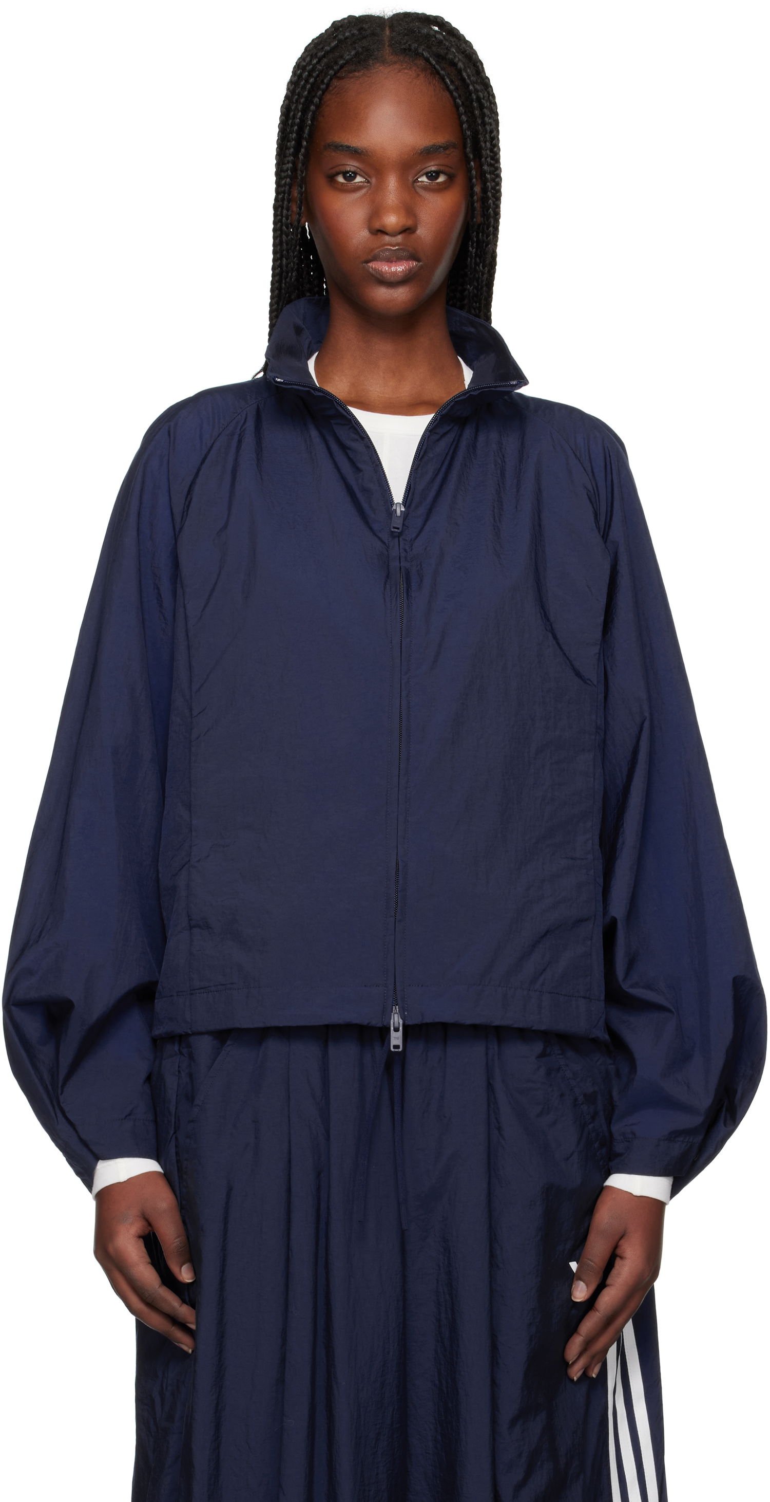 Vetrovka Y-3 Y-3 Nylon Cropped Jacket Navy | JM3198, 0