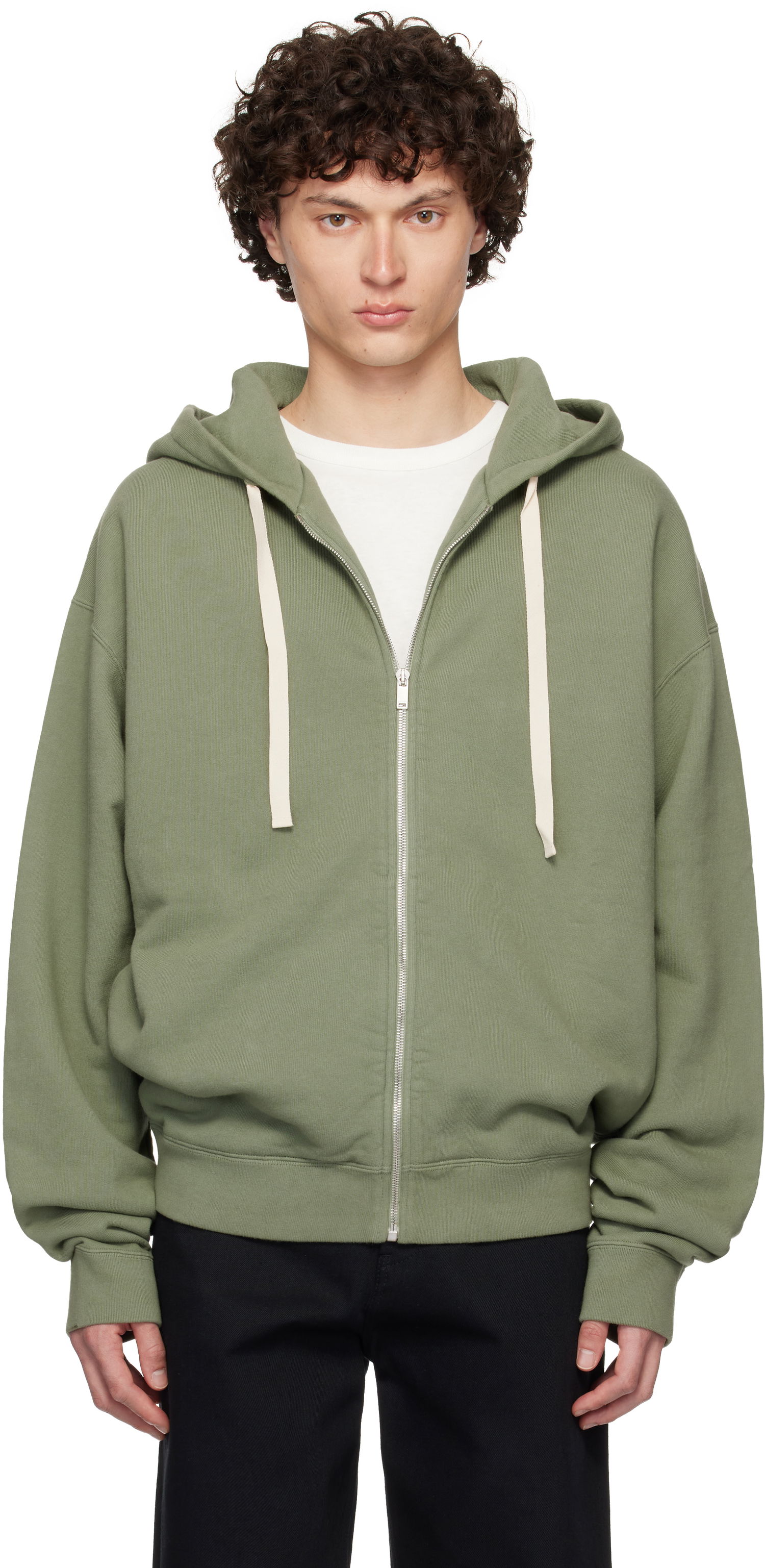 Mikina Jil Sander Jil Sander Zipped Hoodie Zelené | J47HG0106_J20295, 0