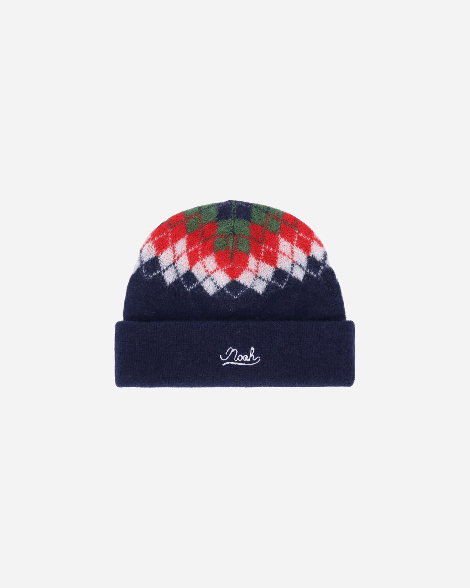 Argyle Pattern Knit Beanie