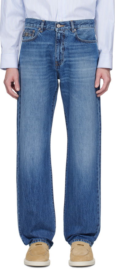 Džínsy Versace Versace Loose-Fit Jeans Modrá | 1017775_1A13585, 0