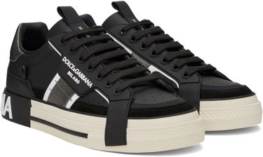 Tenisky a topánky Dolce & Gabbana Black & Silver NS1 Sneakers Čierna | CS1863AO223, 3