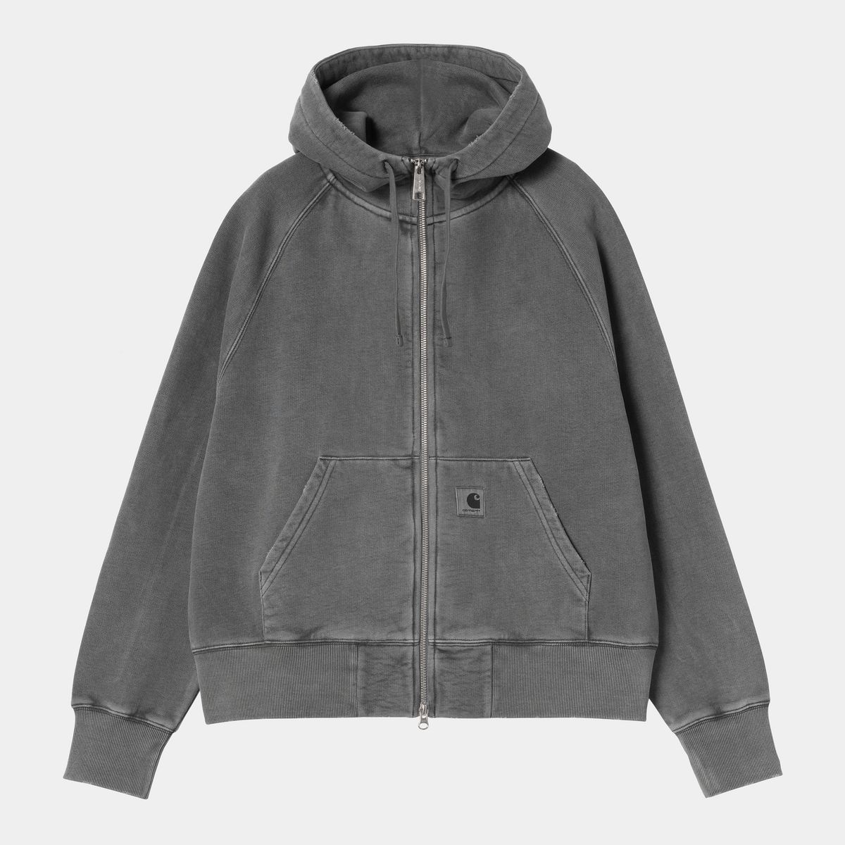 Mikina Carhartt WIP Hooded Torion Full-Zip Jacket grind wash Šedá | I036047_12, 0