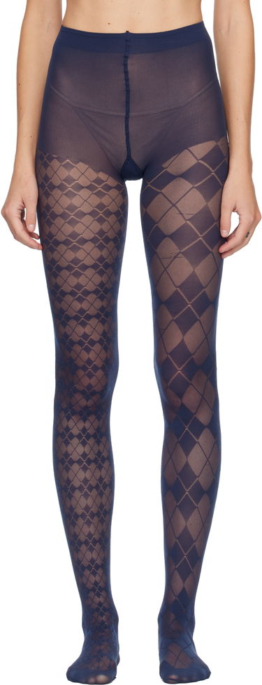 Ponožky Thom Browne Thom Browne Funmix Argyle Sheer Tights Navy | FAS234A-Y7005, 0