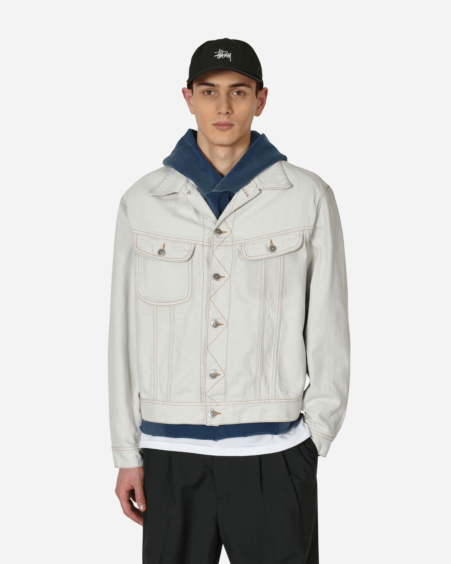 Bunda Maison Margiela Chalk Selvedge Denim Jacket Biela | S50AM0596 961, 0