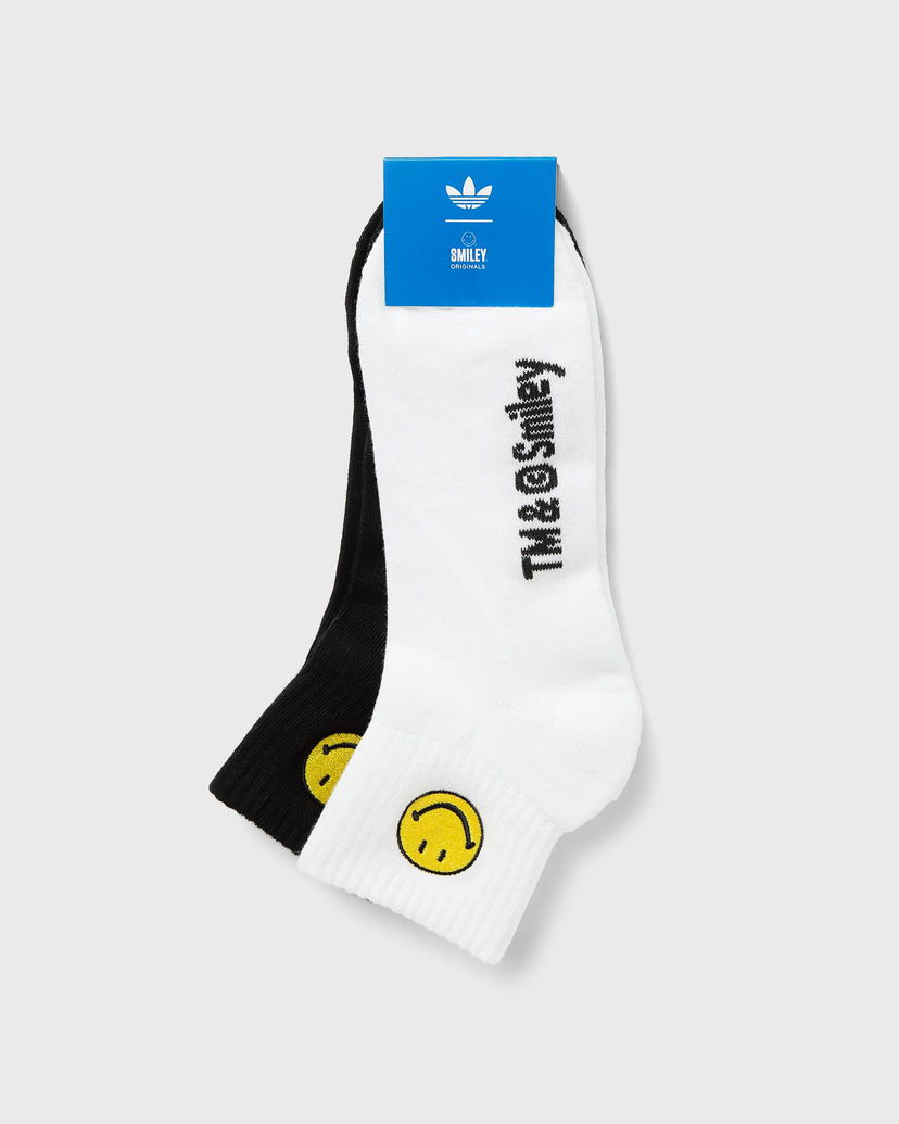 Ponožky adidas Originals Adidas x Smiley Ankle Socks 2 Pairs Biela | JC8632