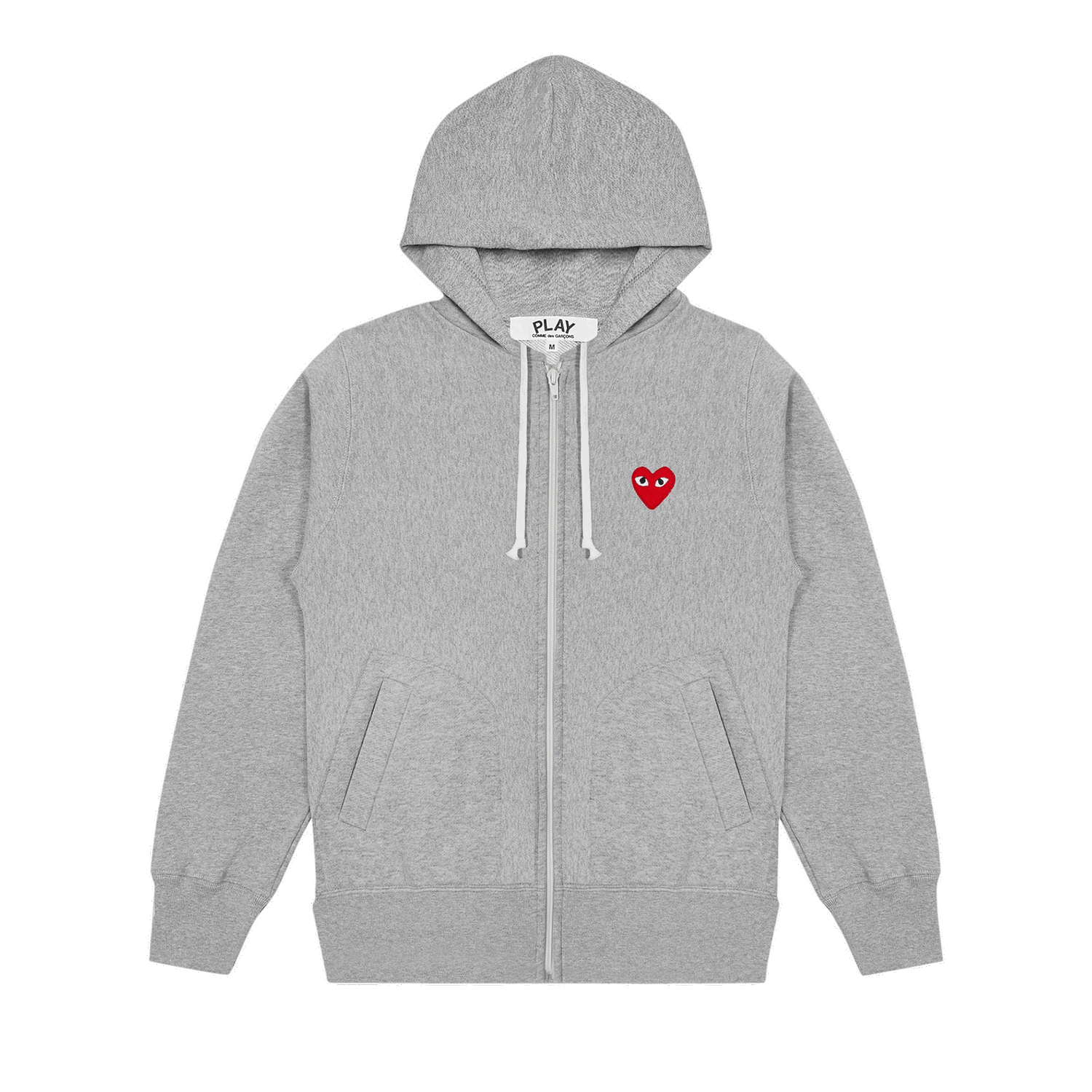 Mikina Comme des Garçons Play Multi Heart Zip Up Hoodie Šedá | AZ T250 051 1, 0