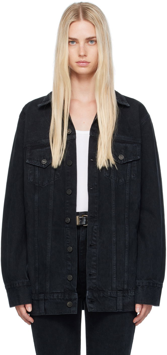 Bunda Khaite Black 'The Ross' Denim Jacket Čierna | 1126913091, 0
