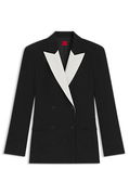 Regular Fit Contrast Lapel Blazer
