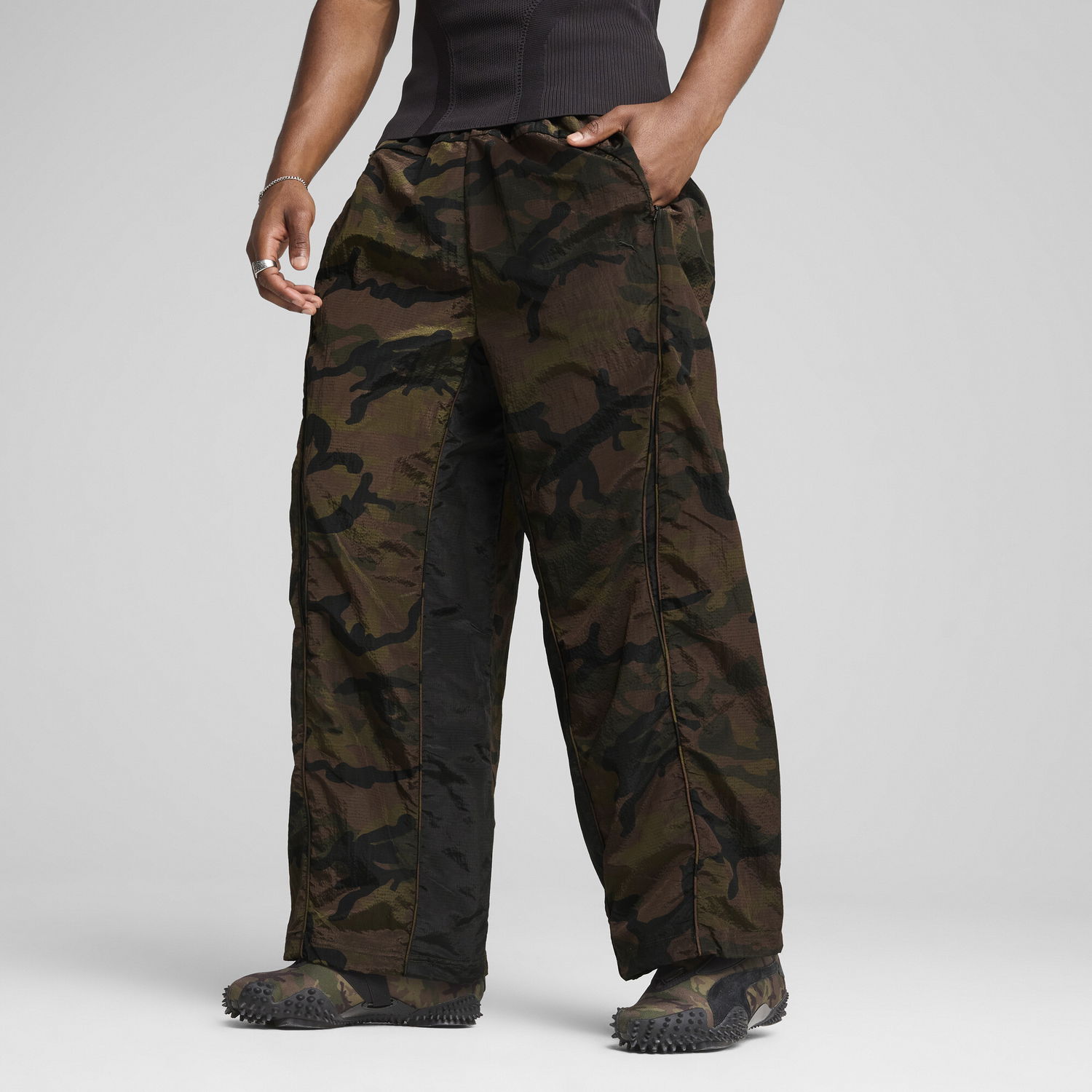 Cargo nohavice Puma Mostroverse CLRT Ripstop Printed Pants Zelené | 631328_01, 0