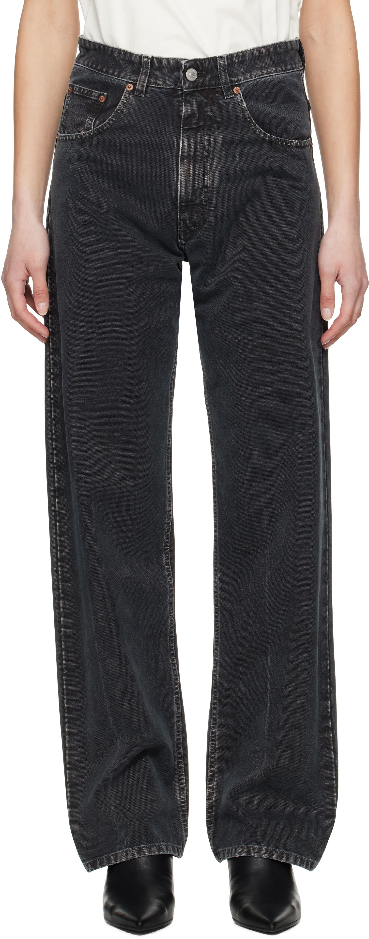 Džínsy Maison Margiela MM6 Maison Margiela 5 Pocket Jeans Čierna | SH0LA0010 M35249, 0
