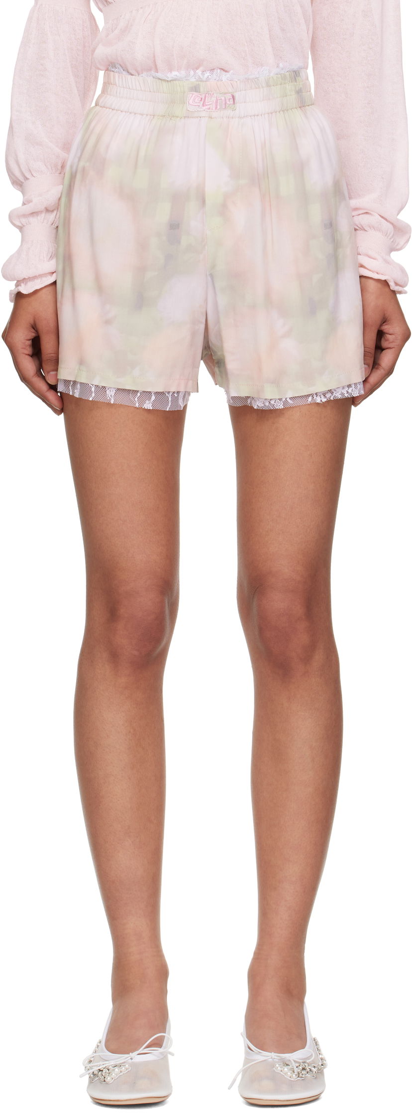Šortky Collina Strada Collina Strada Tie-Dye Mini Boxer Shorts Ružová | XX6008