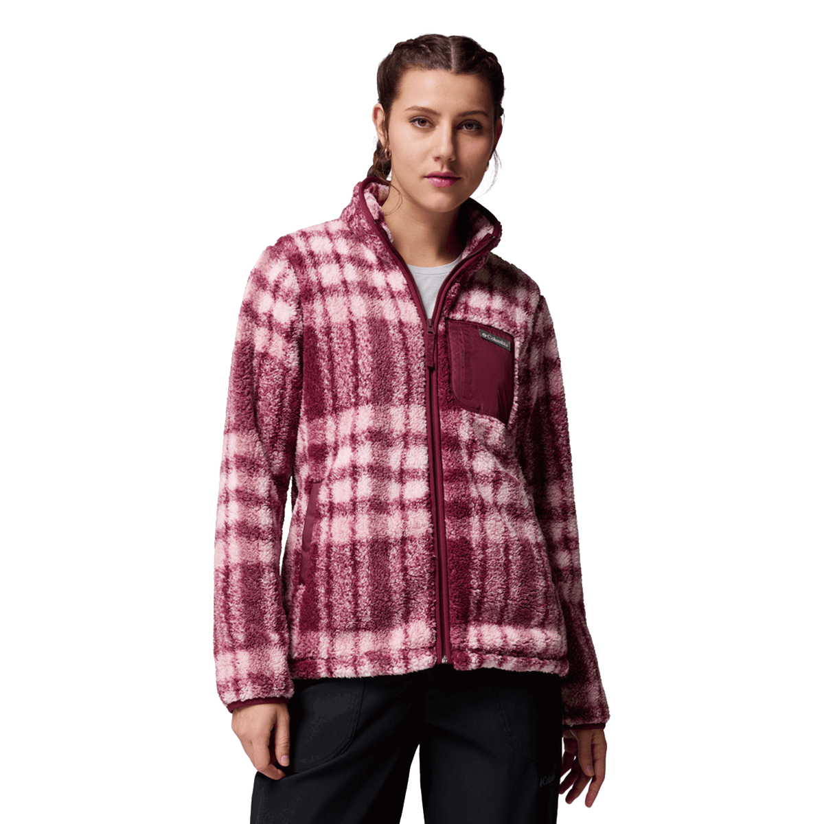 Bunda Columbia West Bend Plaid Fleece Full Zip Jacket Rôznofarebný | 2085854624, 0