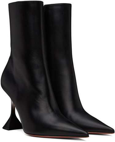 Starostlivosť o obuv Amina Muaddi Amina Muaddi Giorgia Glass Boots Čierna | GIORGIA GLASS BOOTIE CL NAPPA, 3
