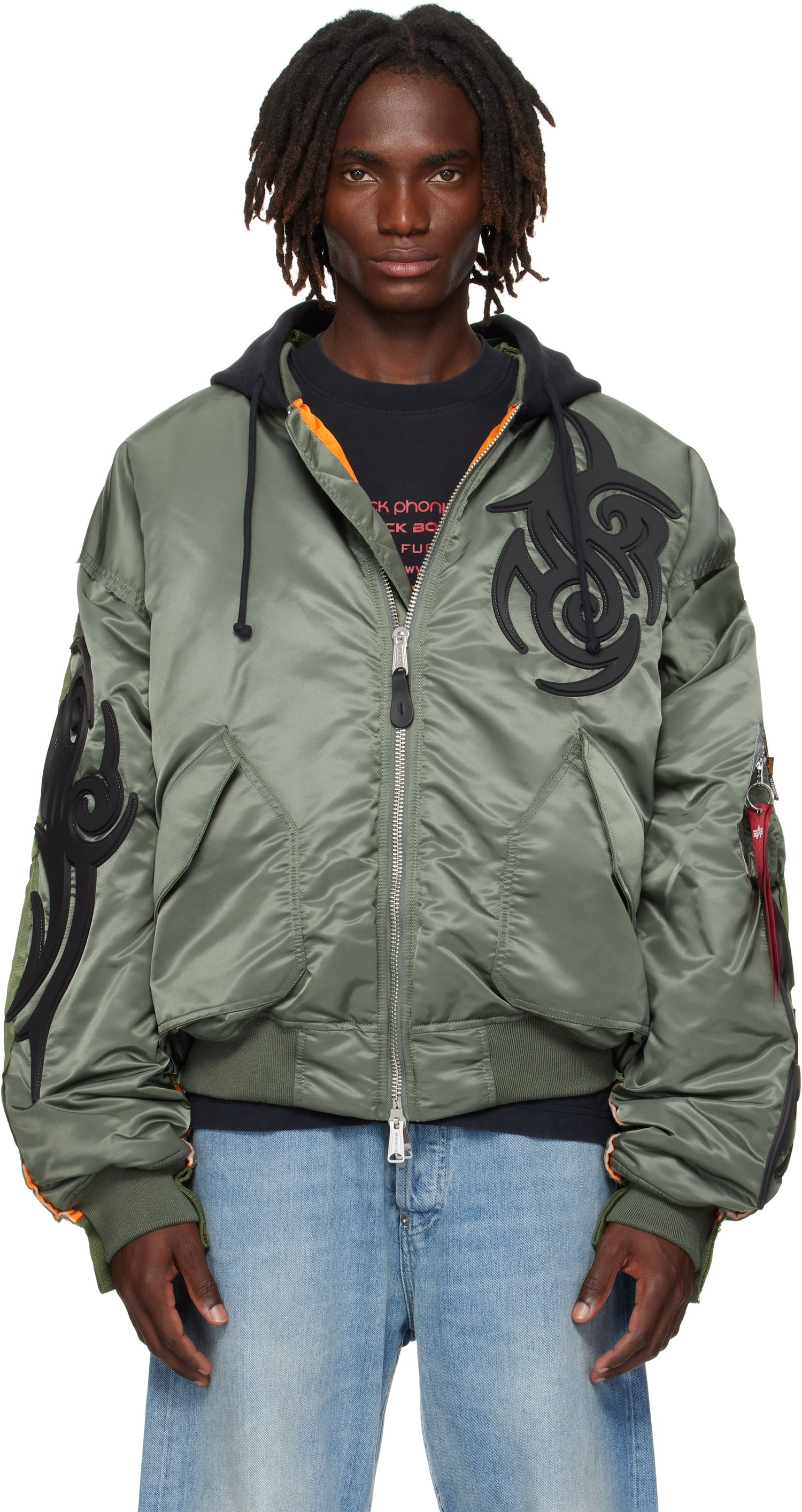 Bomber bunda VETEMENTS VETEMENTS x Alpha Industries Reworked Bomber Jacket Zelené | UH76BO890GG, 0