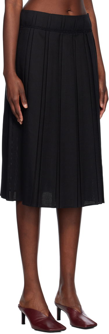 Sukňa Jil Sander Jil Sander Pleated Midi Skirt Čierna | J02MA0256_J40217, 1
