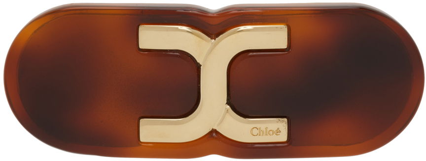 Spona CHLOÉ Tortoiseshell Hair Clip Hnedá | CHC24SFT39RYA, 0