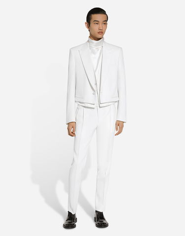 Bunda Dolce & Gabbana Single-breasted Jacket Biela | G2UB8TFU27JW0001, 1