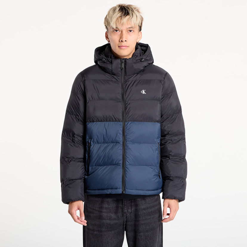 Prešívaná bunda CALVIN KLEIN Calvin Klein Jeans Ls Nylon Color Block Jacket Čierna | LV04RD527G UB1