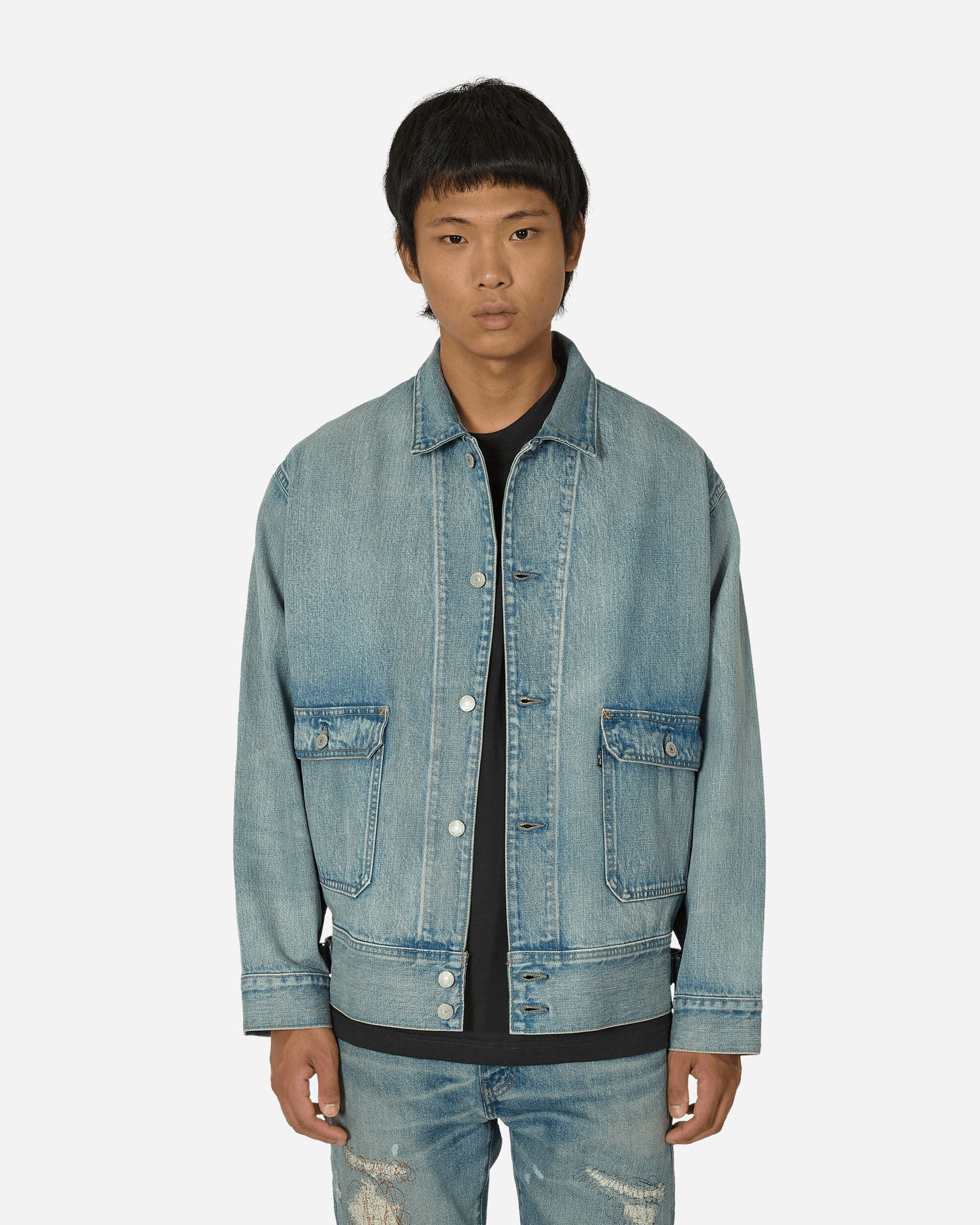 Bunda Levi's Made in Japan Utility Trucker Jacket Blue Tyrkysová | A7150 0003, 1