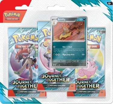 Zberateľské Pokémon Trading Card Game Journey Together Booster Blister 3-Pack Rôznofarebný | JOURTRI, 1
