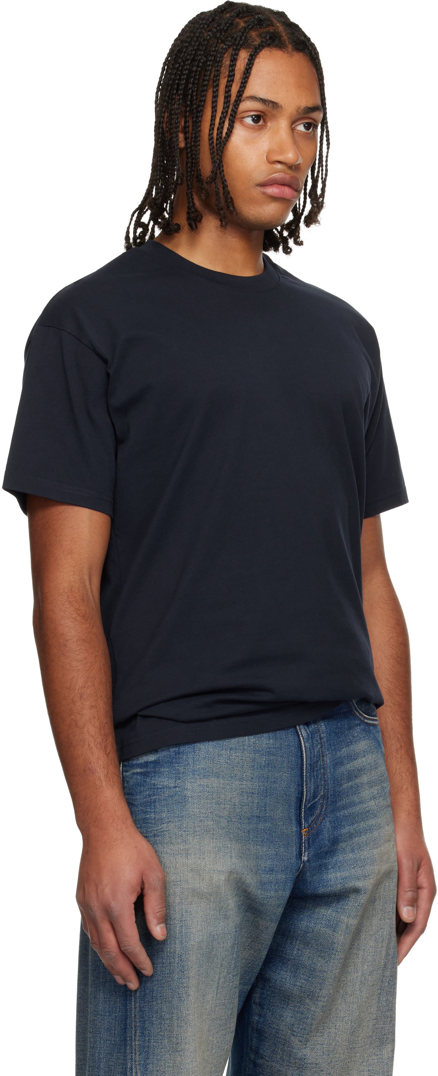 Tričko Givenchy Cotton 'Givenchy Stamp' Crewneck T-shirt Navy | BM71NK3YRJ499, 1