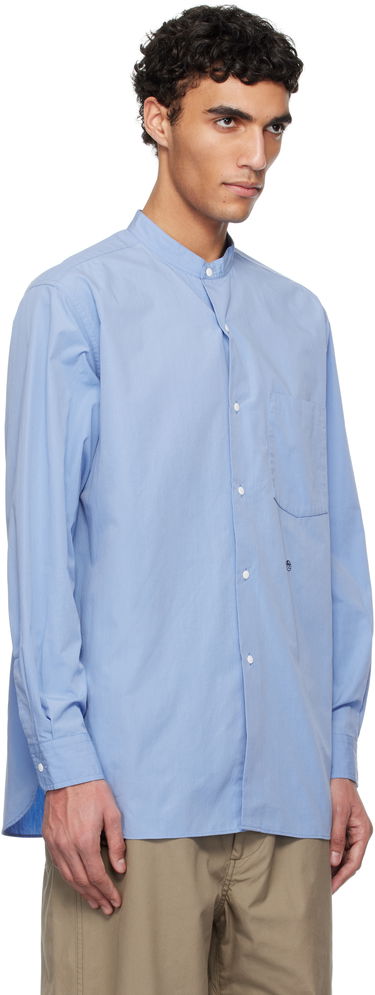 Košeľa NANAMICA Nanamica Band Collar Shirt Biela | S25SG092U, 4