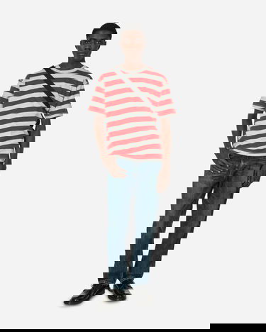 Tričko Junya Watanabe Striped T-Shirt Červená | WM-T019-051 GRYRED, 4
