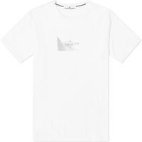 Tričko Stone Island Reflective Badge Print T-Shirt Biela | 80152RC88-V0001, 1