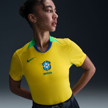Dres Nike Brazil Stadium 2025 Dri-FIT Replica Jersey Žltá | FZ9125-718, 0