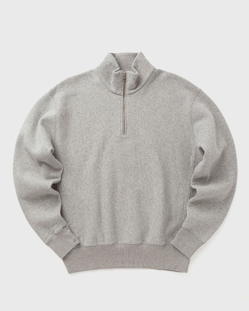 Mikina NORSE PROJECTS Ketel Relaxed Cotton Wool Half Zip Sweatshirt Šedá | N20-1384-1500